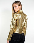 Women's Real Leather Biker Jacket -Athena