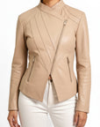 Real Leather Biker Jacket for Women - Metis