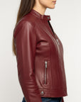 Women's Real Leather Jacket - Ananke