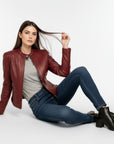 Women's Real Leather Jacket - Ananke