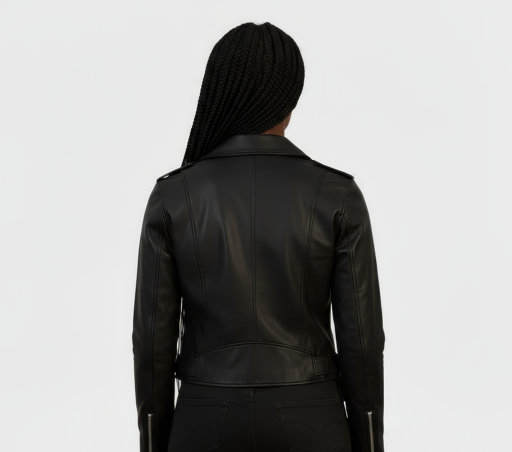 Real Leather Biker Jacket for Women - Ratana