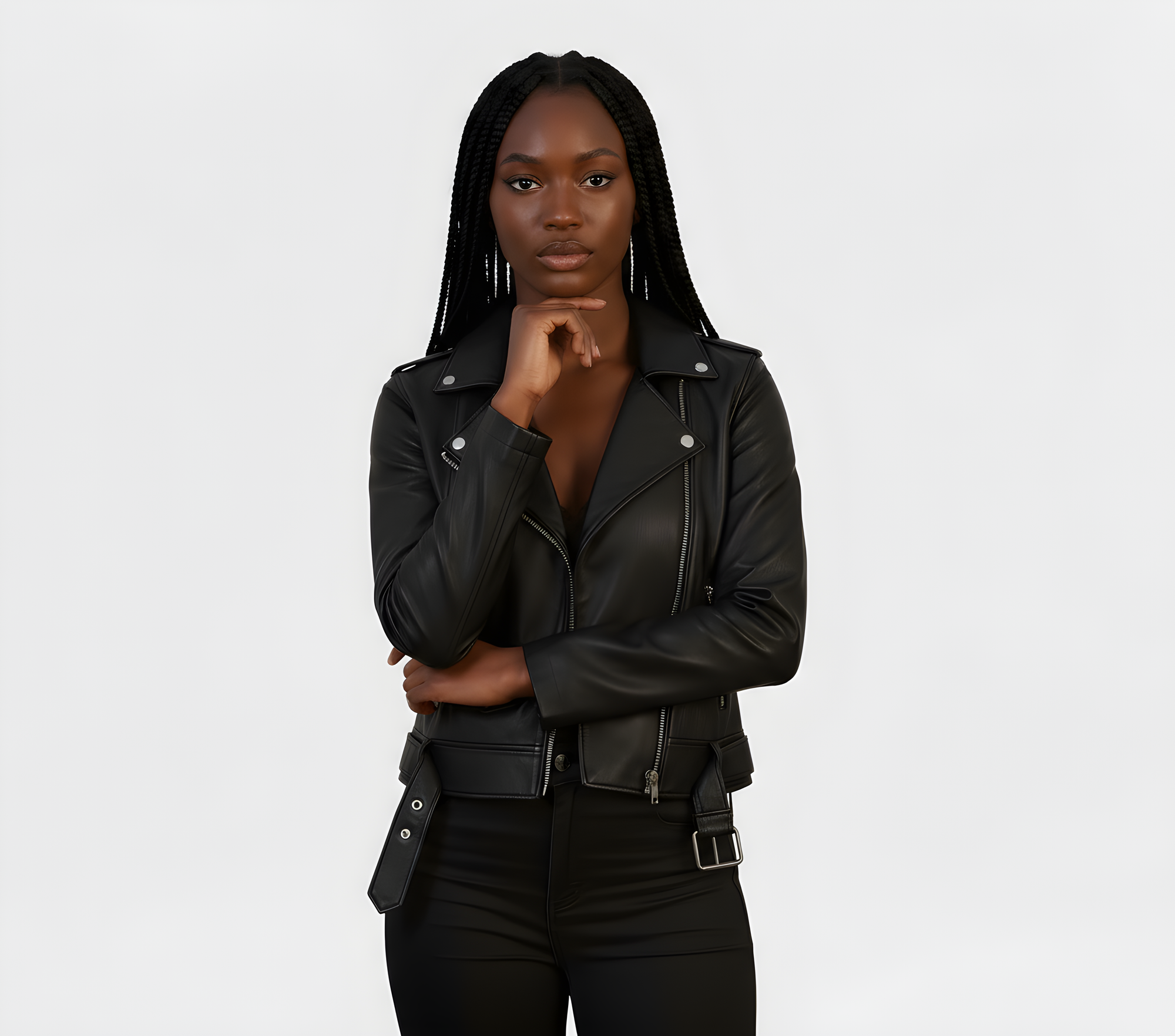 Real Leather Biker Jacket for Women - Ratana