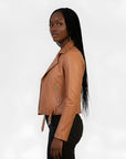 Real Leather Biker Jacket for Women - Ratana