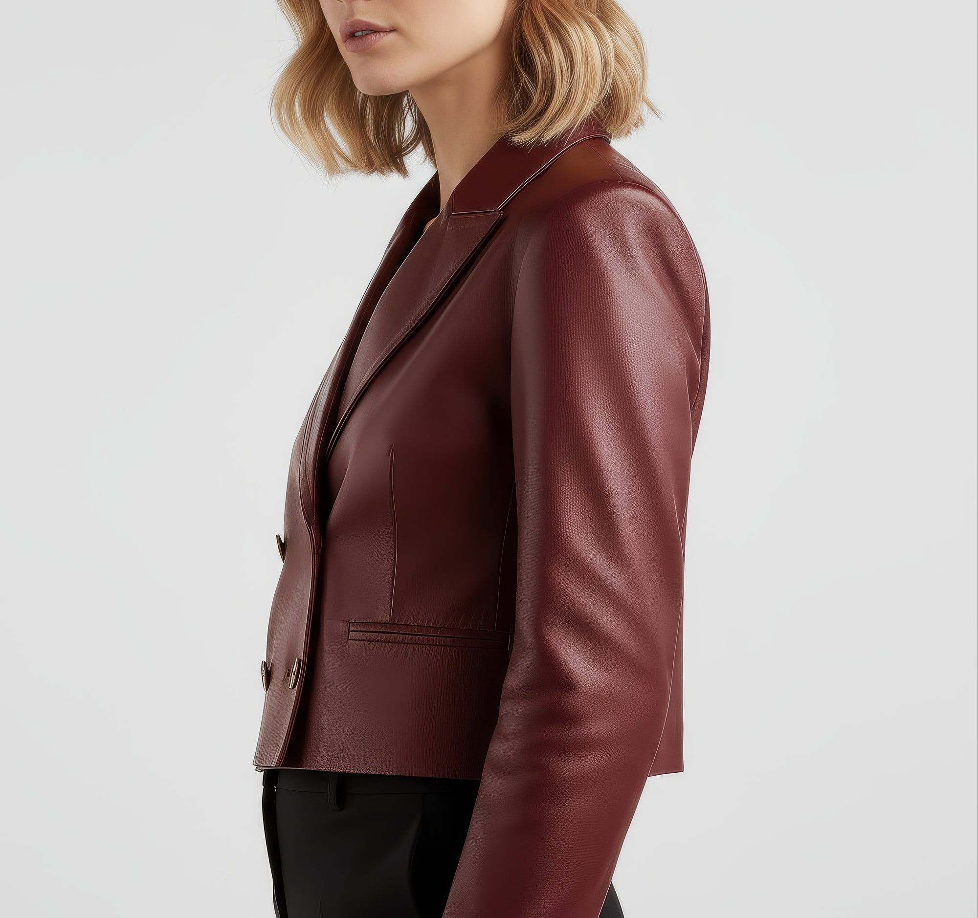 Real Leather Blazer for Women - Carina