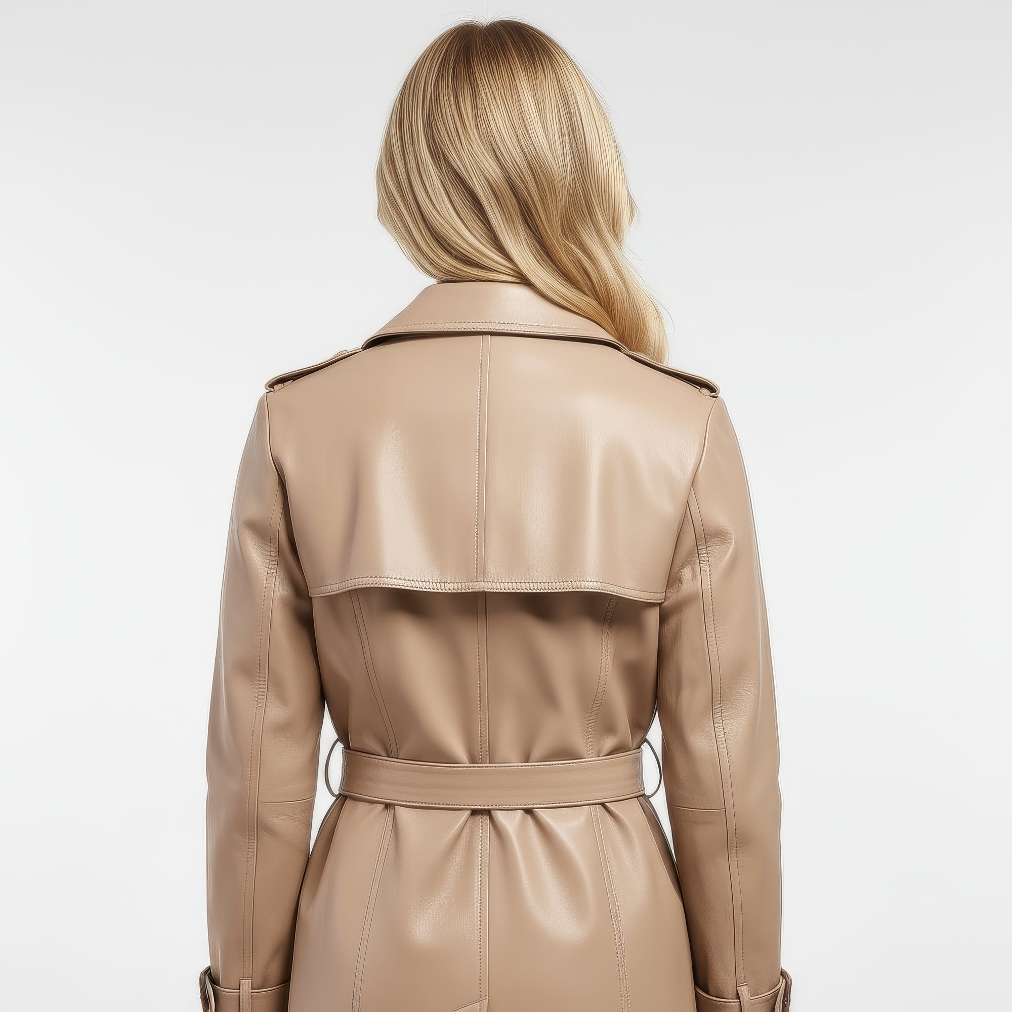 Real Leather Trench Coat for Women - Sydney