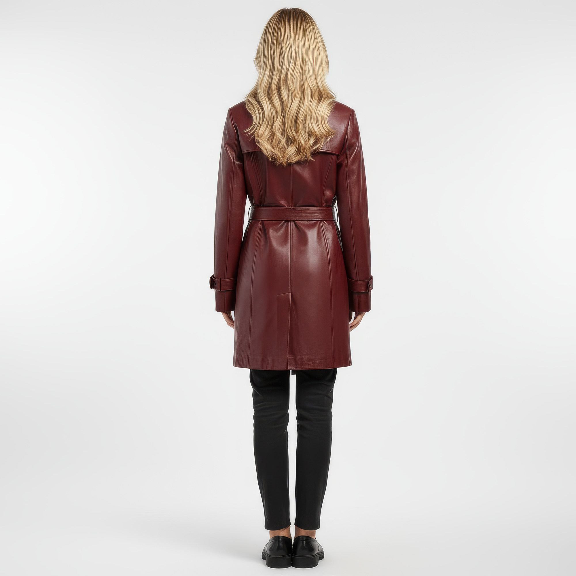Real Leather Trench Coat for Women - Sydney
