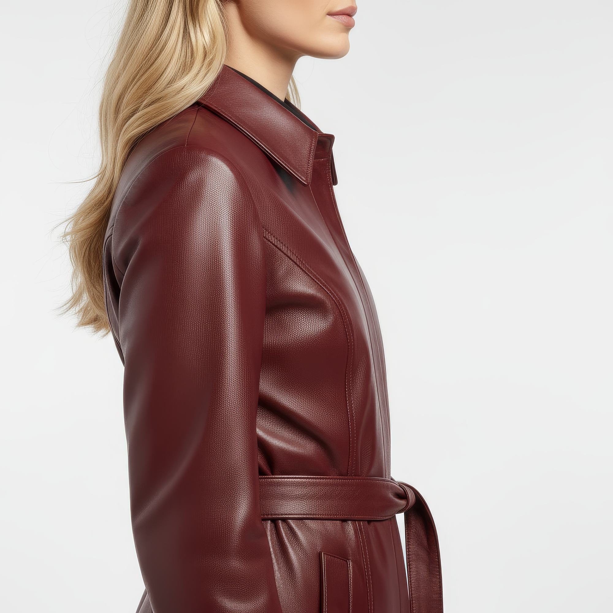 Real Leather Trench Coat for Women - Sydney