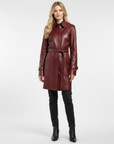 Real Leather Trench Coat for Women - Sydney