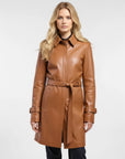Real Leather Trench Coat for Women - Sydney