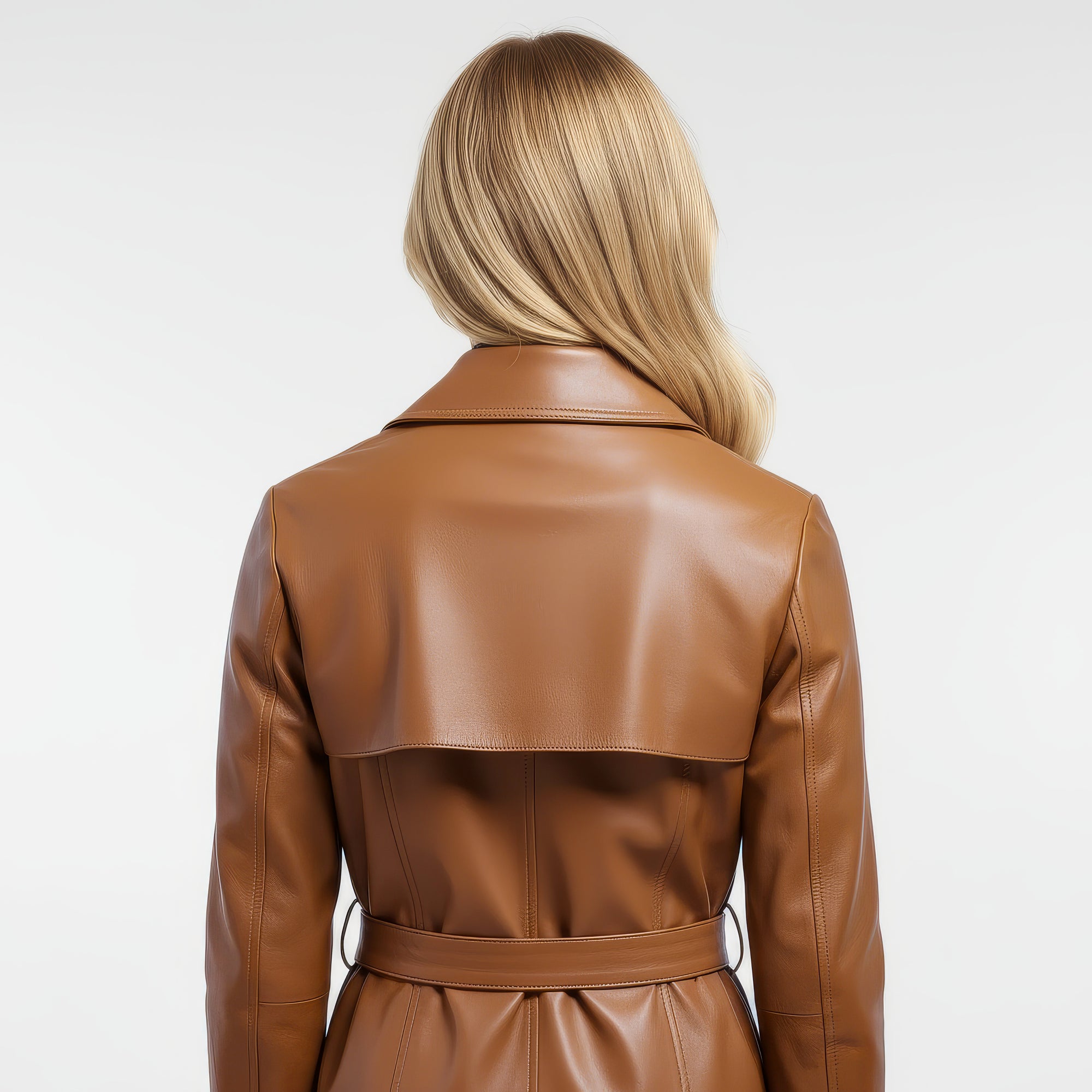 Real Leather Trench Coat for Women - Sydney