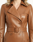 Women's Real Leather Coat - Artemis
