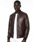 Real Leather Bomber Jacket for Men - Antony