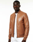 Real Leather Bomber Jacket for Men - Antony