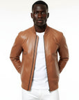 Real Leather Bomber Jacket for Men - Antony