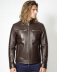 Real Leather Jacket for Men - Aether