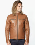 Real Leather Jacket for Men - Aether