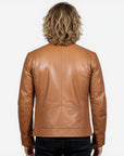 Real Leather Racer Jacket for Men - David