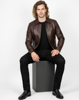 Men's Real Leather Jacket - Hades