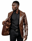 Real Leather Blazer for Men - Fernandez
