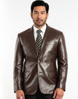 Men's Real Leather Blazer - Steve
