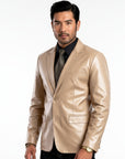 Men's Real Leather Blazer - Steve