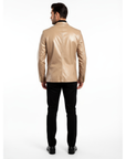 Men's Real Leather Blazer - Steve