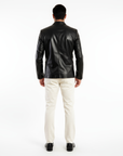 Men's Real Leather Blazer - Steve