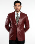Men's Real Leather Blazer - Steve