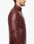 Real Leather Cafe Racer Jacket for Men - Andre