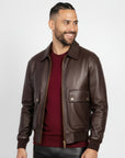 Men's Real Leather Blouson Jacket - Felipe