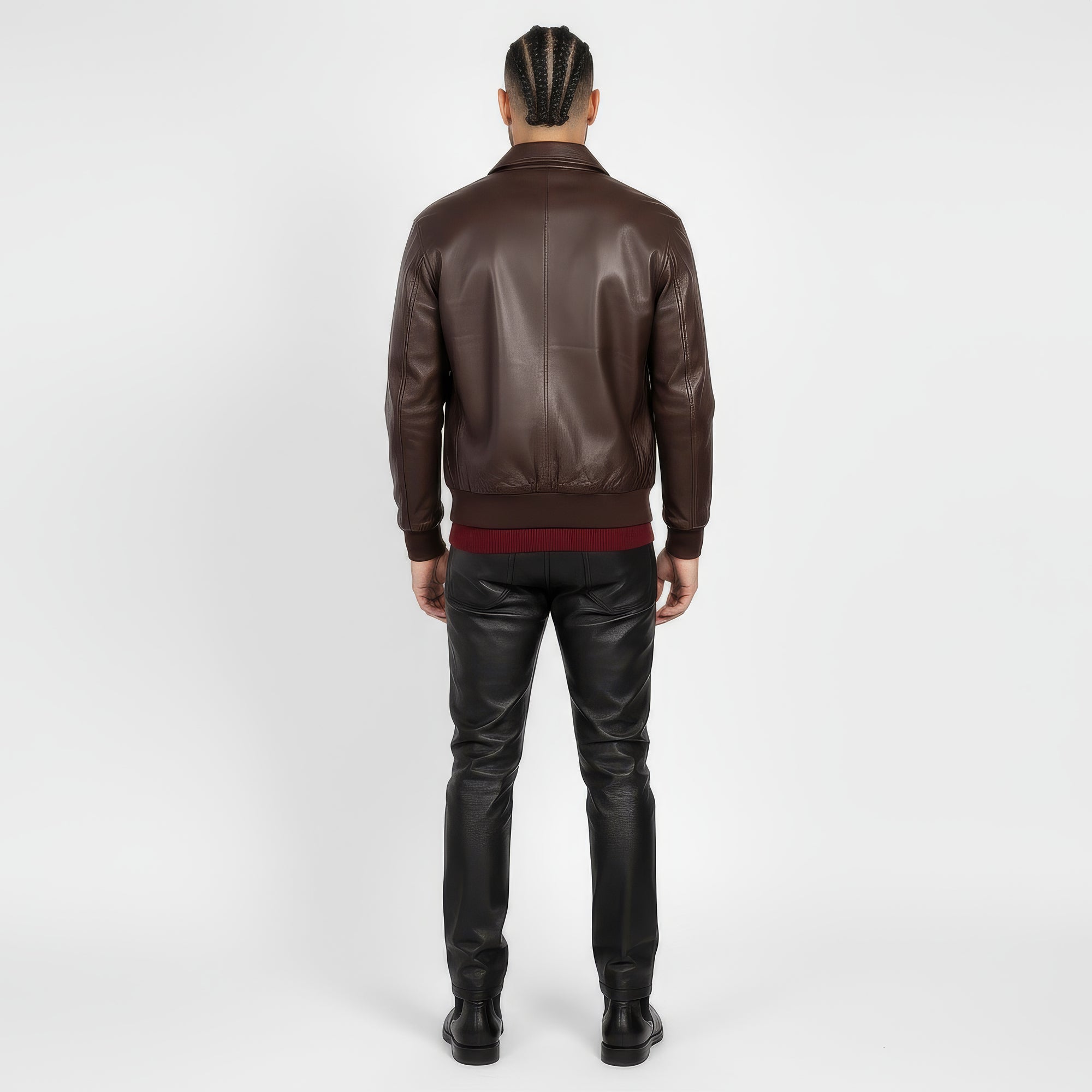 Men's Real Leather Blouson Jacket - Felipe