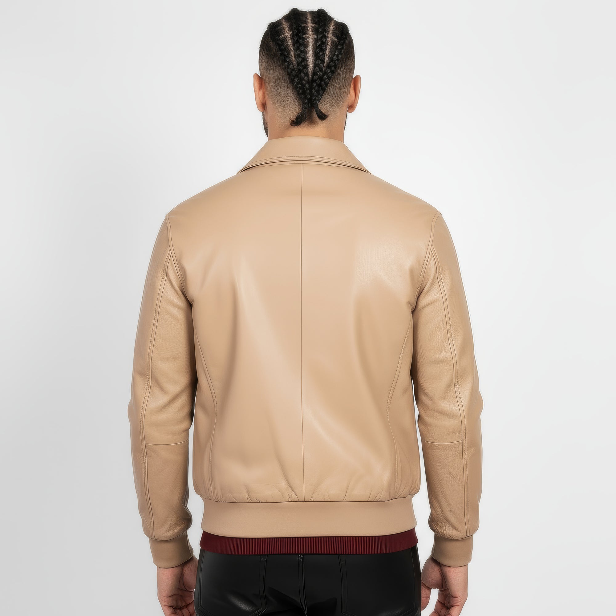 Men's Real Leather Blouson Jacket - Felipe