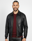 Men's Real Leather Blouson Jacket - Felipe