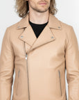 Real Leather Biker Jacket for Men - Milan