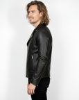 Real Leather Biker Jacket for Men - Milan