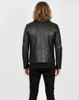 Real Leather Biker Jacket for Men - Milan