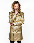 Men's Real Trench Leather Coat - Zeus