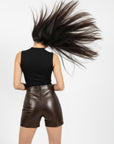 Women's Leather Shorts - Katya