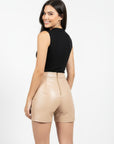 Women's Leather Shorts - Katya