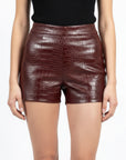 Women's Leather Shorts - Katya
