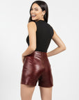 Women's Leather Shorts - Katya