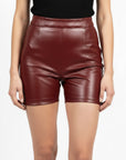 Women's Leather Shorts - Katya