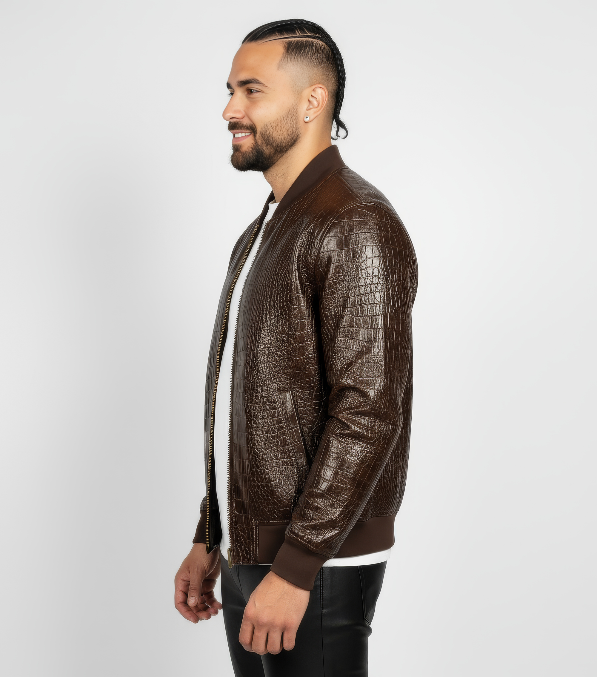 Men&#39;s Real Leather Jacket - Antony