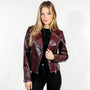 Real Leather Biker Jacket for Women - Athena
