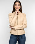 Women's Real Leather Jacket - Ananke