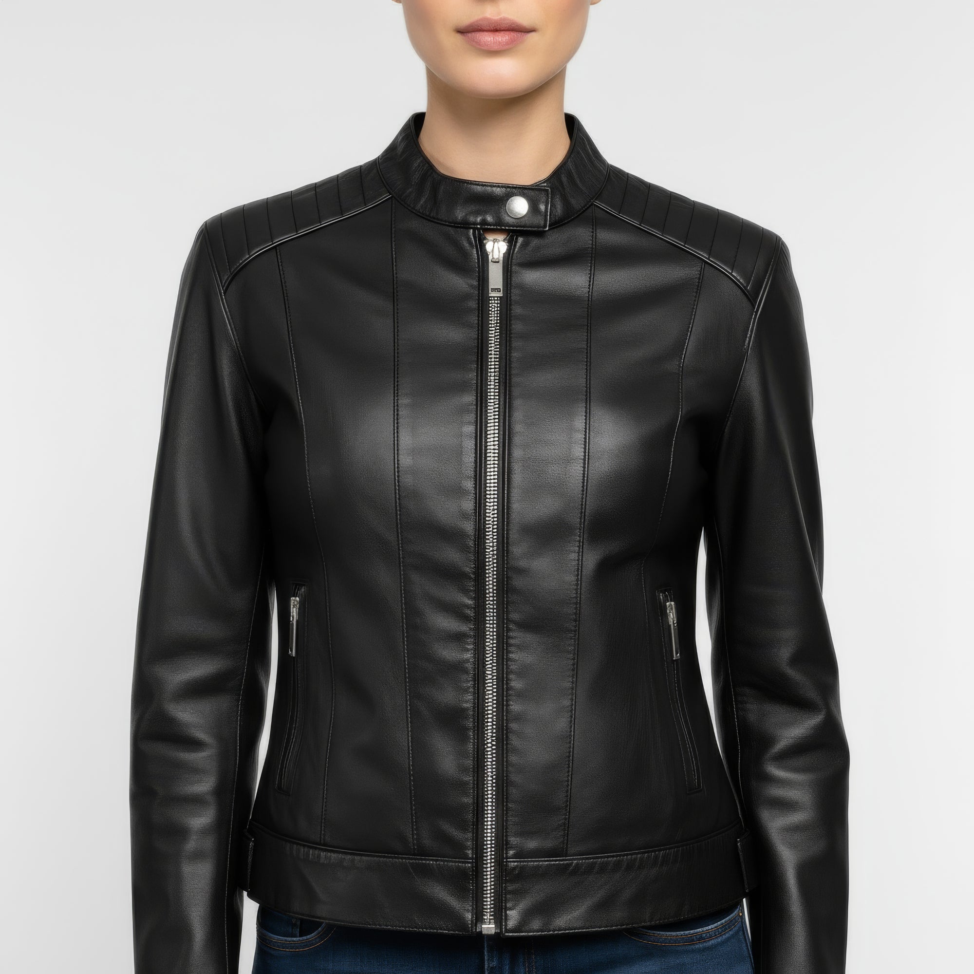 Women&#39;s Real Leather Jacket - Ananke