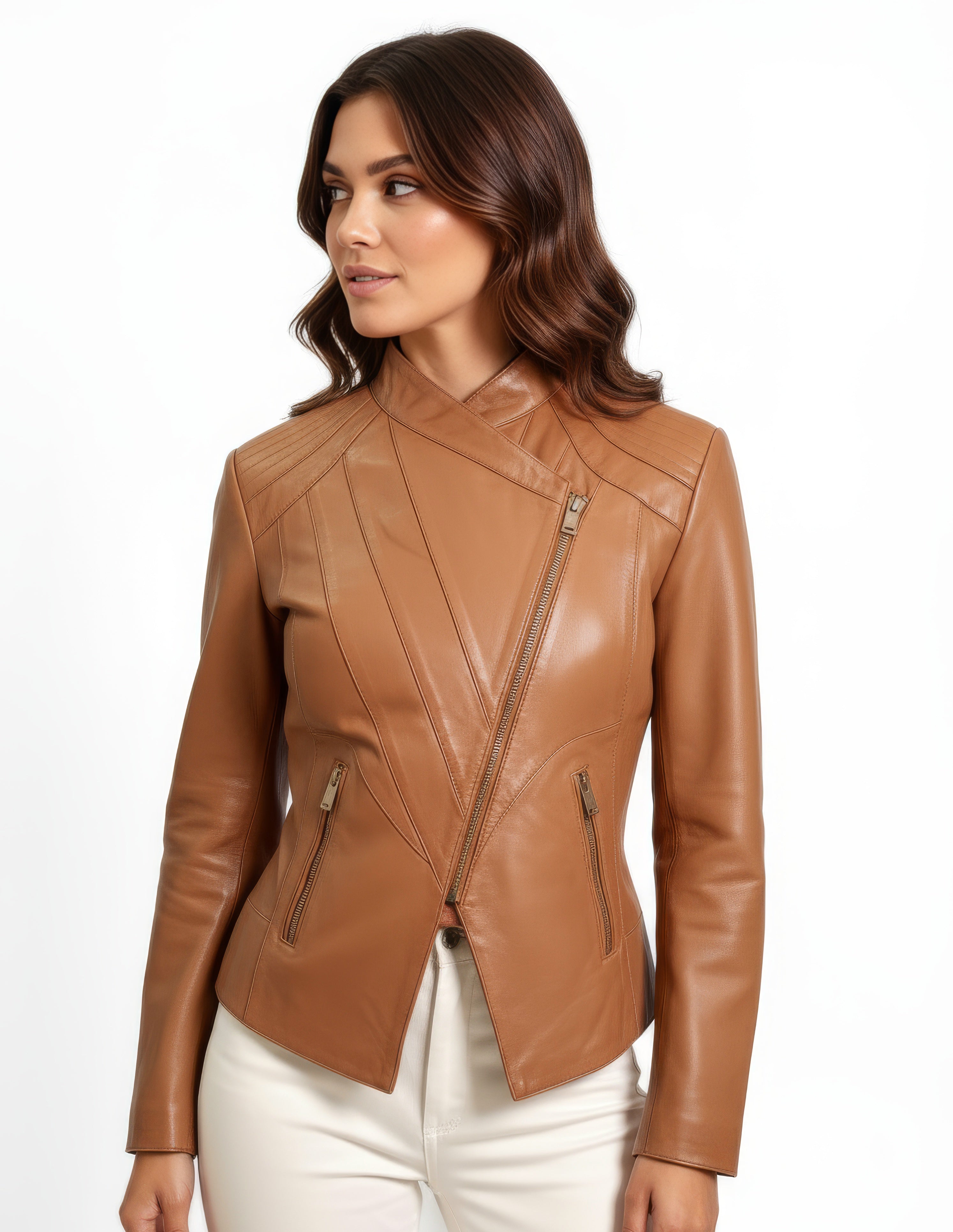 Real Leather Biker Jacket for Women - Metis – SH Leatherwear