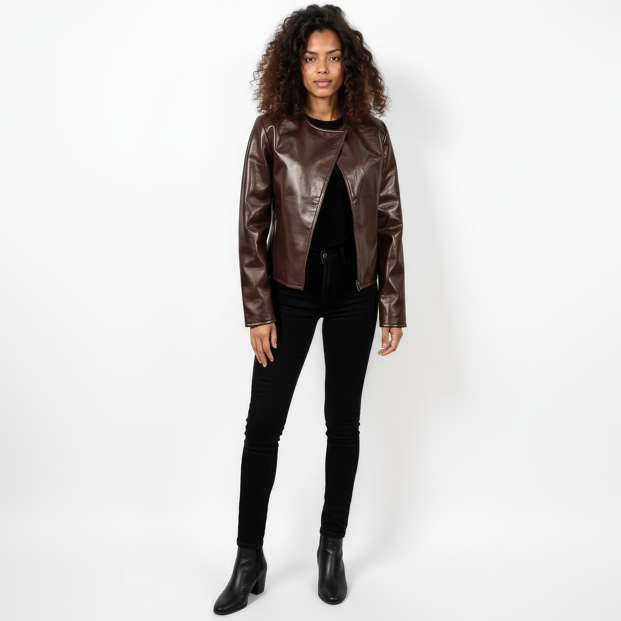 Women&#39;s Real Leather Jacket - Hestia