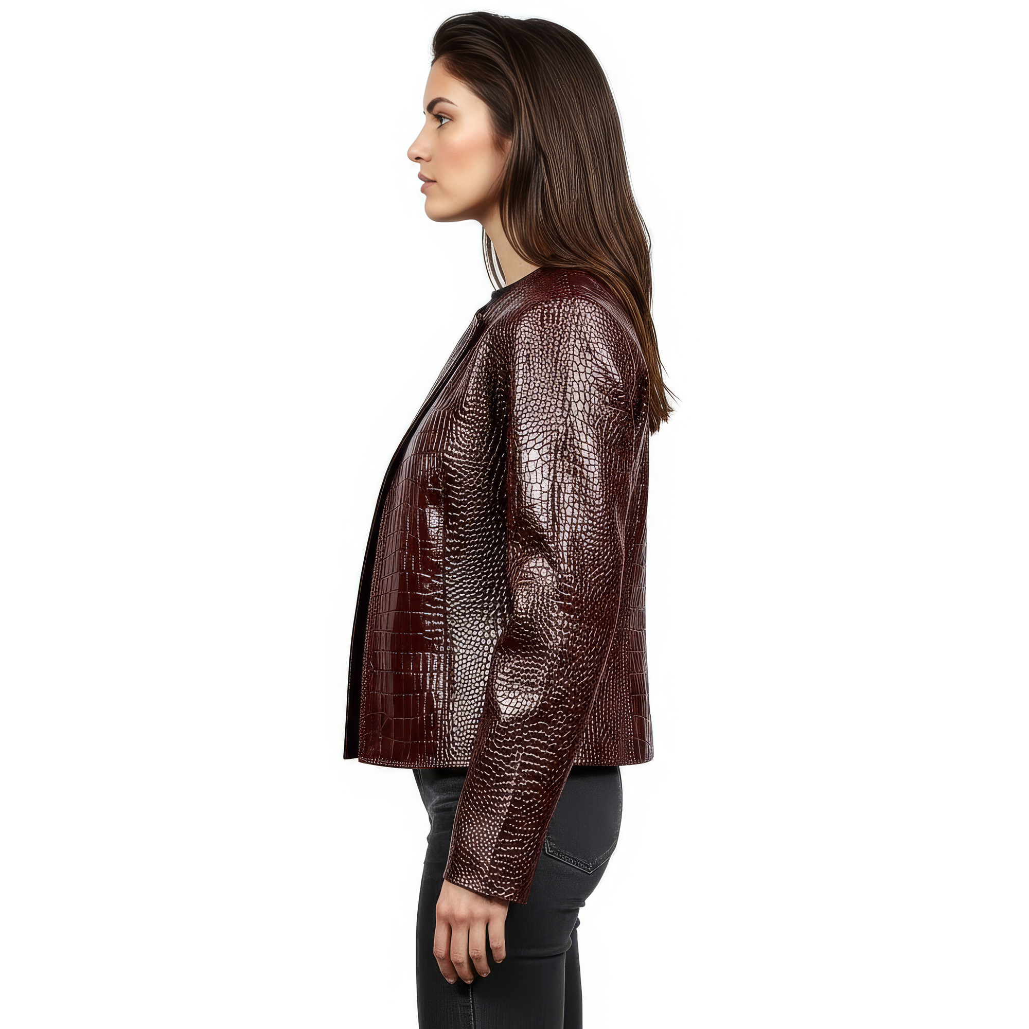 Women&#39;s Real Leather Jacket - Hestia