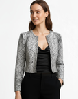 Women's Cropped Real Leather Jacket - Jane